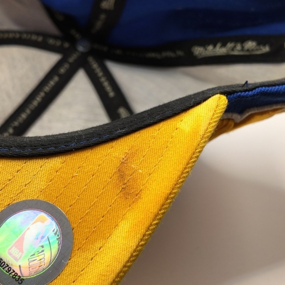 VTG 80/90s 3D SPELLOUT Mitchell & Ness Denver Nuggets NBA Hat Cap EMBROIDERED - Picture 6 of 8